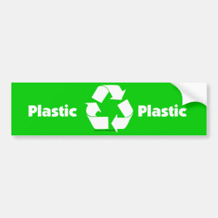 プラスチック及びリサイクルの記号のためのリサイクル大箱のラベル バンパーステッカー