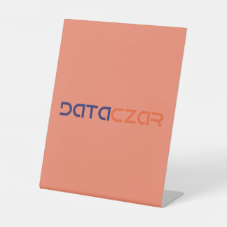 プラスチック台座サイン8" x 10" 台座サイン