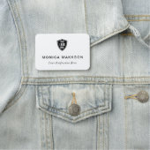 プラスチック名タグ磁気またはピンカスタムロゴ 名札 (インサイチュ)