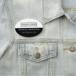 プラスチック名タグ磁気またはピンカスタムロゴ 名札