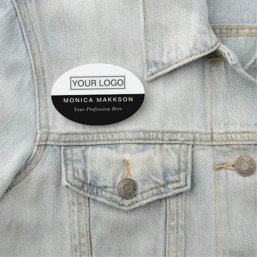 プラスチック名タグ磁気またはピンカスタムロゴ 名札 (インサイチュ)