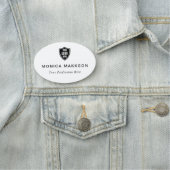 プラスチック名タグ磁気またはピンカスタムロゴ 名札 (インサイチュ)