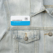 プラスチック名タグ磁気またはピンカスタムロゴ 名札 (インサイチュ)