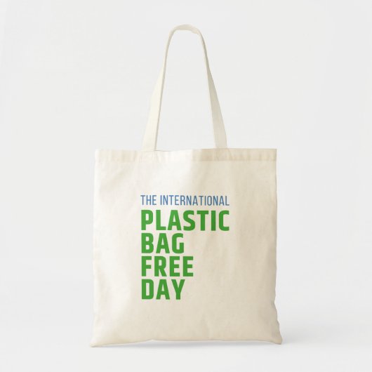 プラスチック国際的バッグフリー日 トートバッグ (正面)