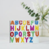 プラスチック子供へ文字 ポストカード (スタンド正面)