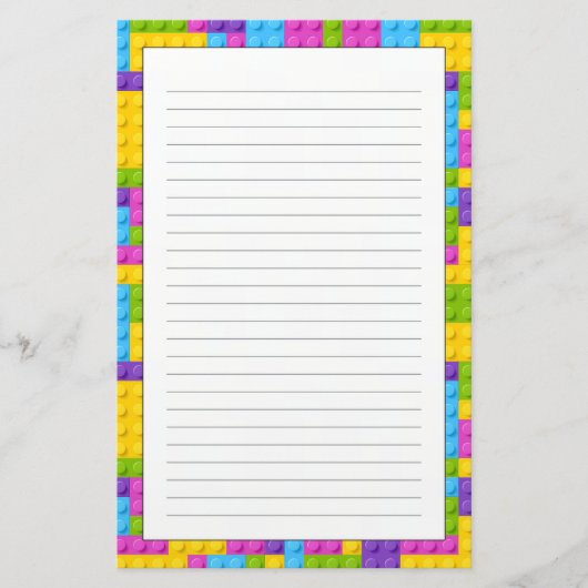 プラスチック建築はパターンを妨げます 便箋 (正面)