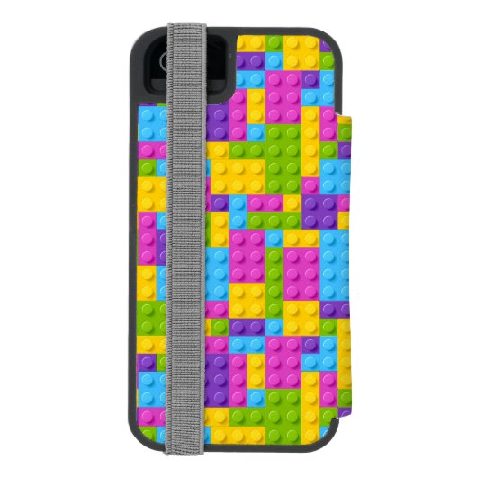 プラスチック建築はパターンを妨げます INCIPIO iPhoneウォレットケース (フォリオ裏面)