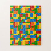 プラスチック建築ブロックパターン ジグソーパズル (縦)