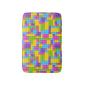 プラスチック建築ブロックパターン バスマット (正面縦)