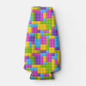 プラスチック建築ブロックパターン ボトルクーラー (正面)