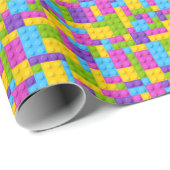 プラスチック建築ブロックパターン ラッピングペーパー (ロールコーナー)