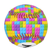 プラスチック建築ブロックパターン 野球ボール (裏面)