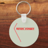 プラスチック忘れ製のストローズなし キーホルダー (正面)