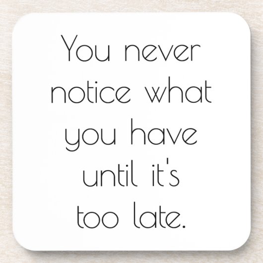 プラスチック懸命コースターに気づかない コースター (正面)