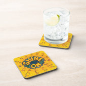 プラスチック懸命上に輝く コースター (右側)