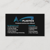 プラスチック成形会社 名刺 (裏面)