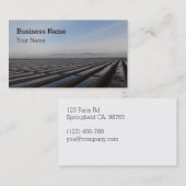 プラスチック根おおいの名刺が付いている圃場 名刺 (正面/裏面)