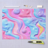 プラスチック気泡抽象芸術 薄葉紙 (クラフト)