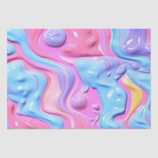 プラスチック気泡抽象芸術 薄葉紙 (正面)