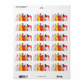 プラスチック洗剤ボトル ラベル (フルシート)