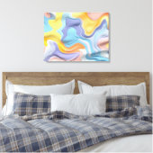 プラスチック流体シェイプ キャンバスプリント (インサイチュ (寝室))