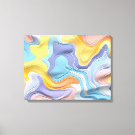 プラスチック流体シェイプ キャンバスプリント