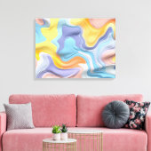 プラスチック流体シェイプ キャンバスプリント (インサイチュ (リビング))