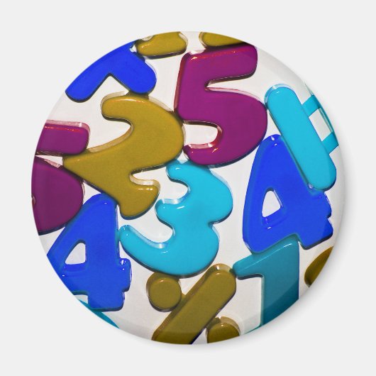 プラスチック玩具番号磁石 マグネット (正面)