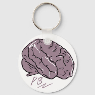 プラスチック脳ロゴキーチェーン キーホルダー