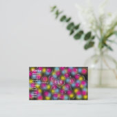 プラスチック色 名刺 (スタンド正面)