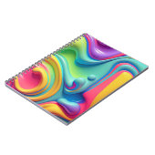 プラスチック虹の流体シェイプ ノートブック (左側)