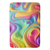 プラスチック虹の流体シェイプ バスマット (正面縦)
