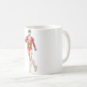 プラスチック製の男性スタンド コーヒーマグカップ (正面右)