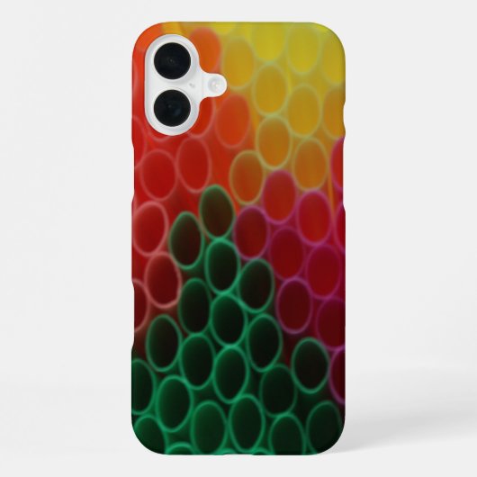 プラスチック製ストロー iPhoneケース (裏面)