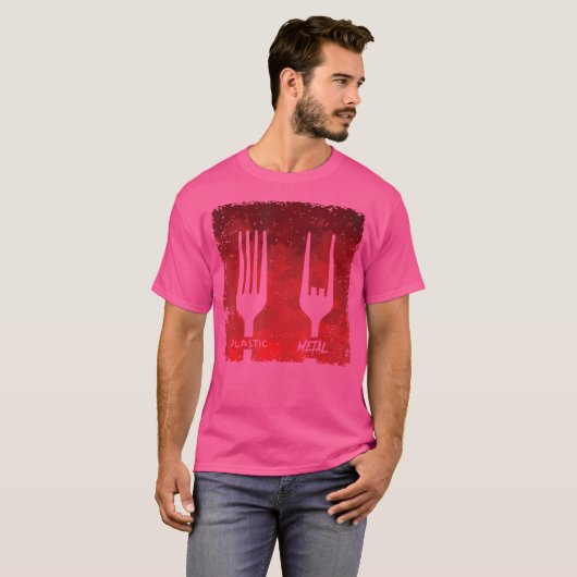 プラスチック製フォークメタル音楽 Tシャツ (正面フル)