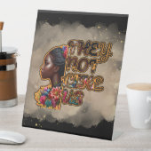 プラスチック製ペデスタルSign 10" x 12" "彼らは私たちを好まない 台座サイン (インサイチュ)