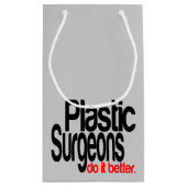 プラスチック製外科医の方が良い スモールペーパーバッグ (裏面)