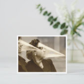 プラスチック顔保護吹雪写真 ポストカード (スタンド正面)