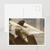 プラスチック顔保護吹雪写真 ポストカード (正面/裏面)