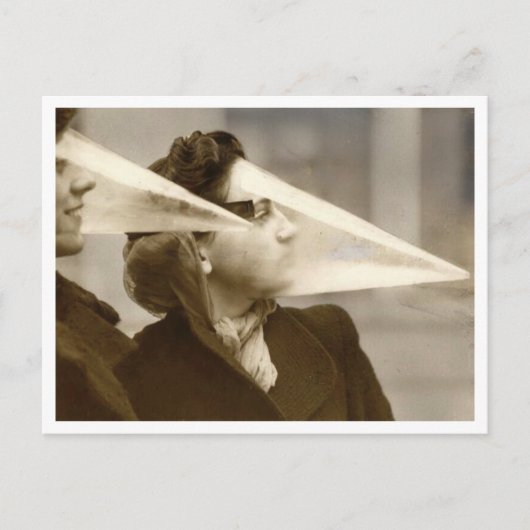 プラスチック顔保護吹雪写真 ポストカード (正面)