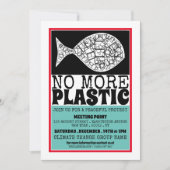 プラスチック魚,気候変動の会議ポイント 招待状 (正面)