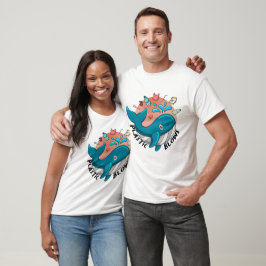プラスチック – クジラと海吹汚染懸念 Tシャツ