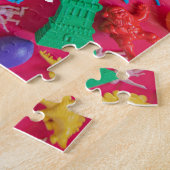 プラスチックHAPPYパズル、11インチx 14インチ、252個 ジグソーパズル (側面)