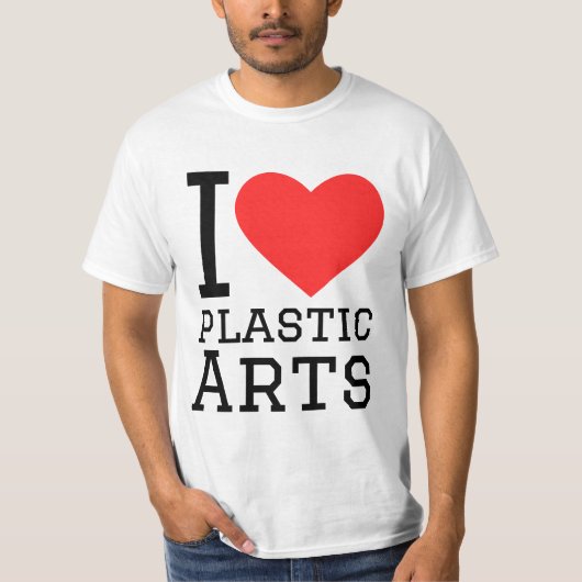 プラスティックアートが好き Tシャツ (正面)