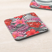 プラスティックコースタートロピカルパーム コースター (左側)