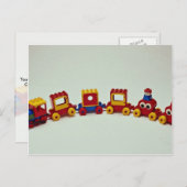 プラスティックトレインセット子供へ玩具 ポストカード (正面/裏面)