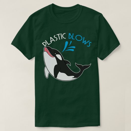 プラスティック吹レース認識度ホエールシャツ Tシャツ (デザイン正面)