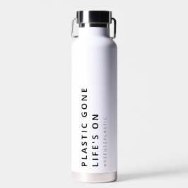 プラスティック行った、生命の惑星の海救亀上の ウォーターボトル