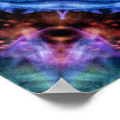 プラスマゴリアサイケデリック絞り染めマンダラ ポスター (角)