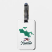 プラスリンセーシェルの地図 ラゲッジタグ (裏面縦)